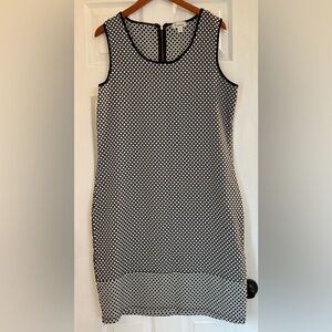 Elegant Black and White Patterned Dress